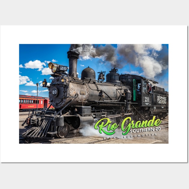 Rio Grande Southern 20 Steam Locomotive at Antonito Colorado Wall Art by Gestalt Imagery